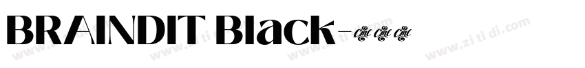 BRAINDIT Black字体转换